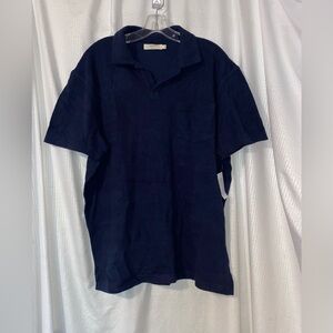 American Eagle Outfitters Classic Blue Polo Shirt